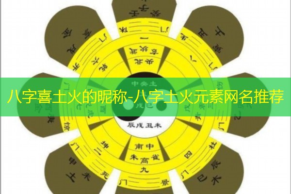  八字喜土火的昵称-八字土火元素网名推荐