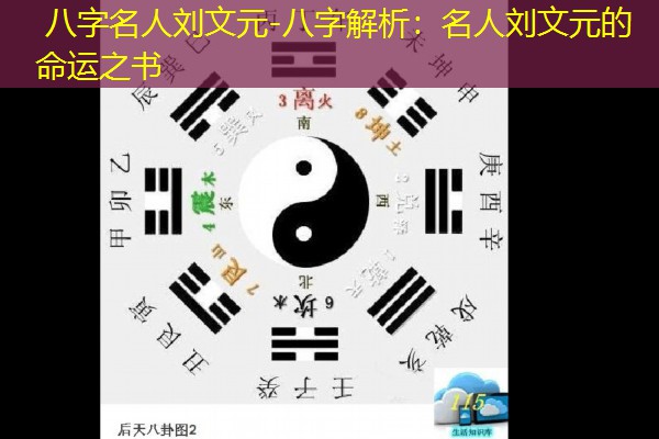  八字名人刘文元-八字解析：名人刘文元的命运之书