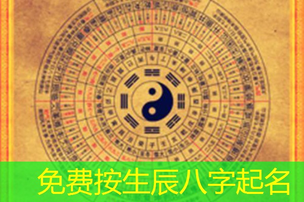  免费按生辰八字起名