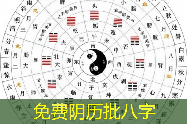  免费阴历批八字