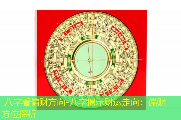 八字看偏财方向-八字揭示财运走向：偏财方位探析