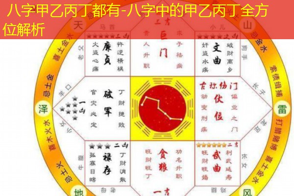  八字甲乙丙丁都有-八字中的甲乙丙丁全方位解析