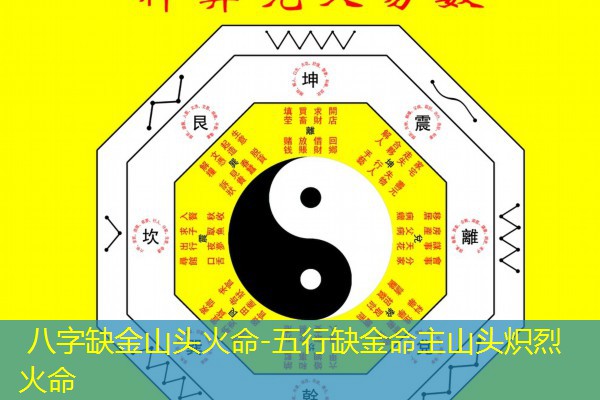  八字缺金山头火命-五行缺金命主山头炽烈火命