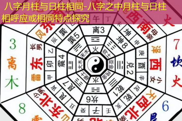  八字月柱与日柱相同-八字之中月柱与日柱相呼应或相同特点探究
