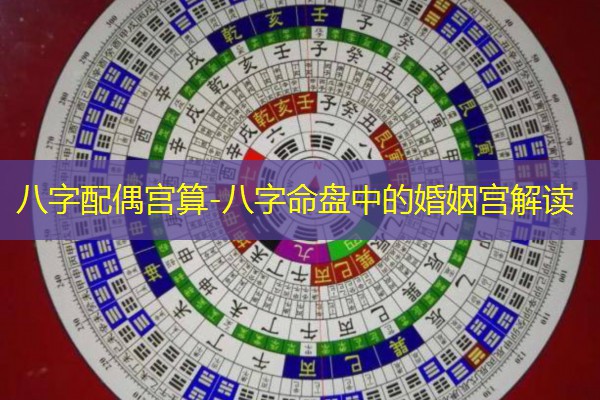  八字配偶宫算-八字命盘中的婚姻宫解读