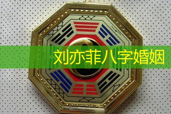  刘亦菲八字婚姻