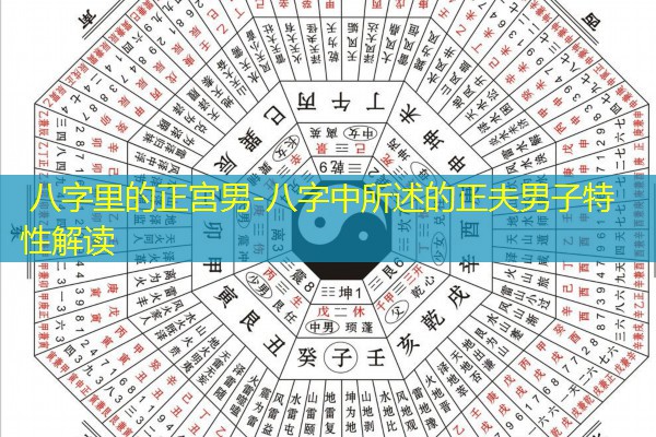  八字里的正宫男-八字中所述的正夫男子特性解读